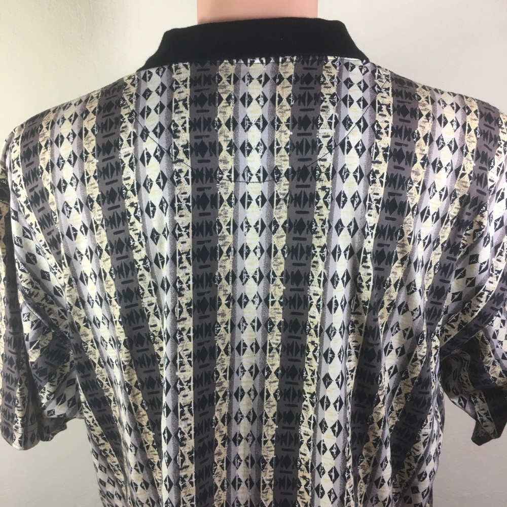 Tribal Print Polo Shirt - Picture 9 of 9